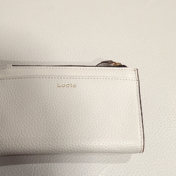 Lodis White Leather Wallet - Picture 3 of 10